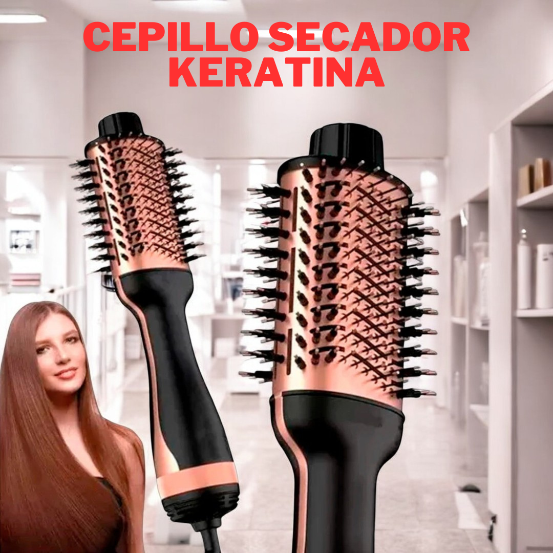 Cepillo Secador, Voluminizador Keratina